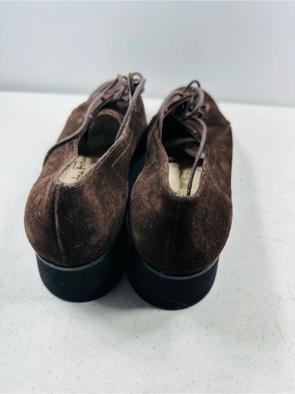 Salvatore Ferragamo brown suede oxfords size 10AA